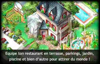 Ecran 1 du jeu de restaurant